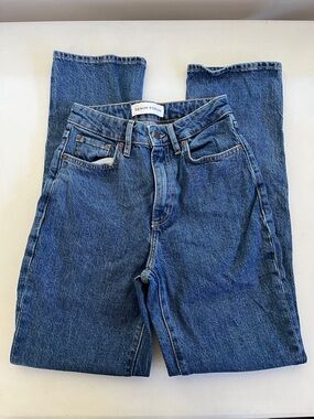 Denim Forum Rowan Curve-Fit Super Hi-Rise Straight Jean Size 24